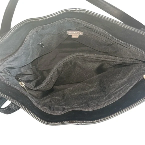 Wilsons Leather Purse Two Shoulder Straps Zipper Close Tote Large Minimal Soft - Picture 9 of 10